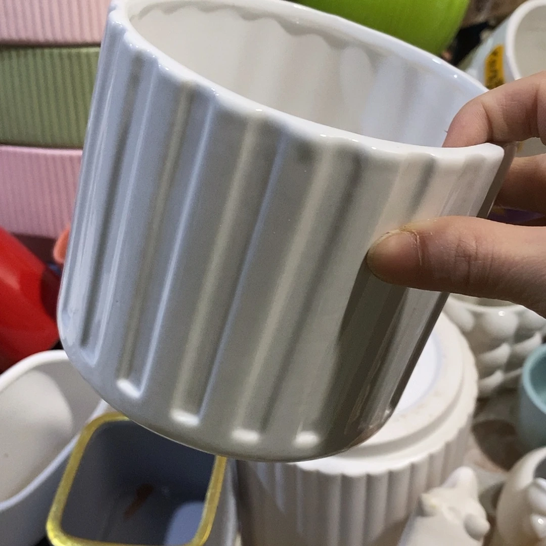 杯子陶陶盆有孔 瑕疵介意勿拍