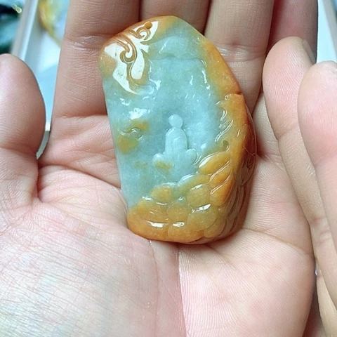 翡翠颈饰未镶嵌天然缅甸翡翠a货