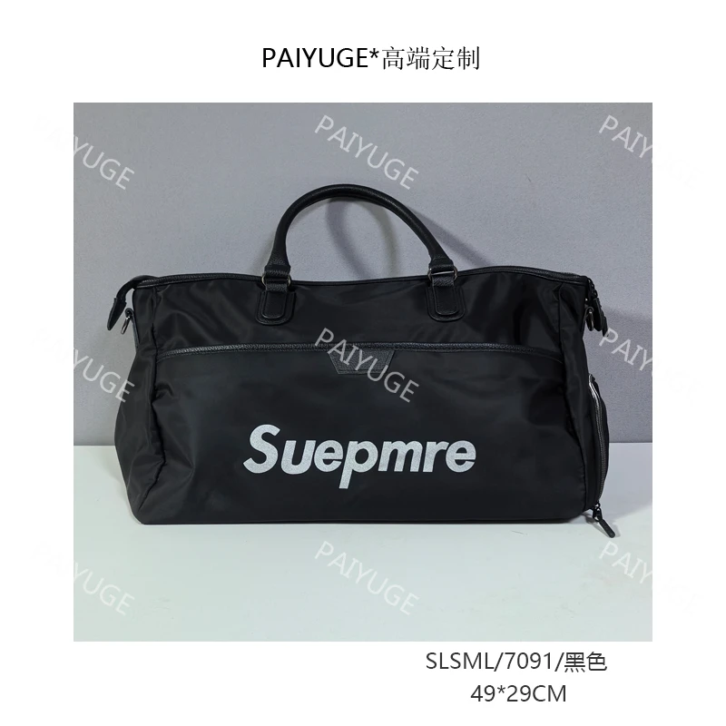 SLSML/7091/黑色 paiyuge高端订制女士手提单肩斜挎包 7091
