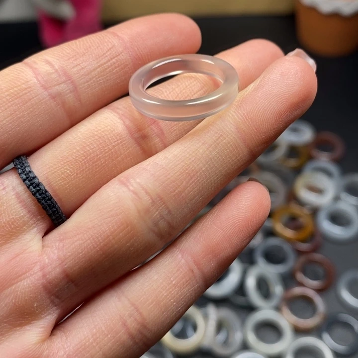 玛瑙/玉髓未镶嵌戒圈16.3