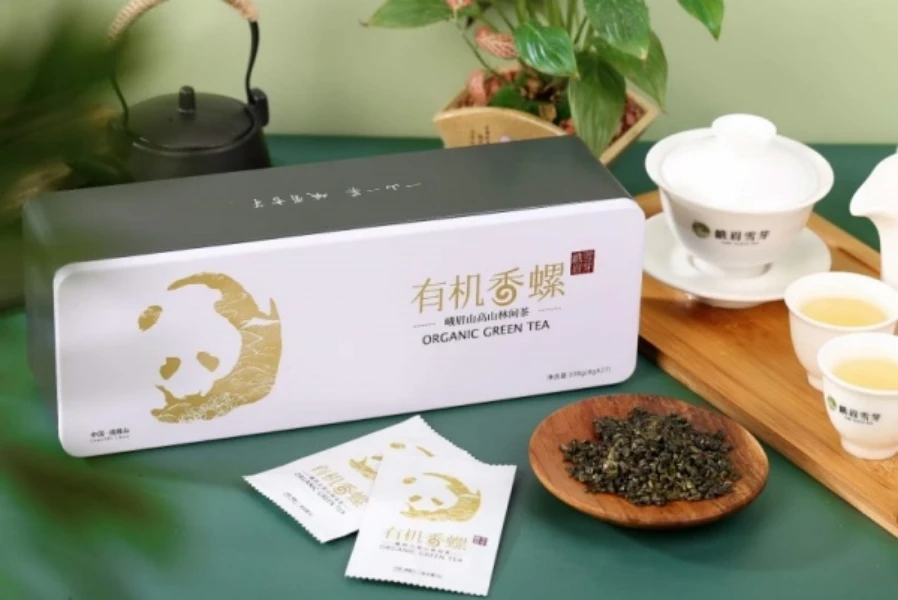 《买一送一》峨眉雪芽【门店同款】 有机香螺 108克/盒 峨眉山高山茶