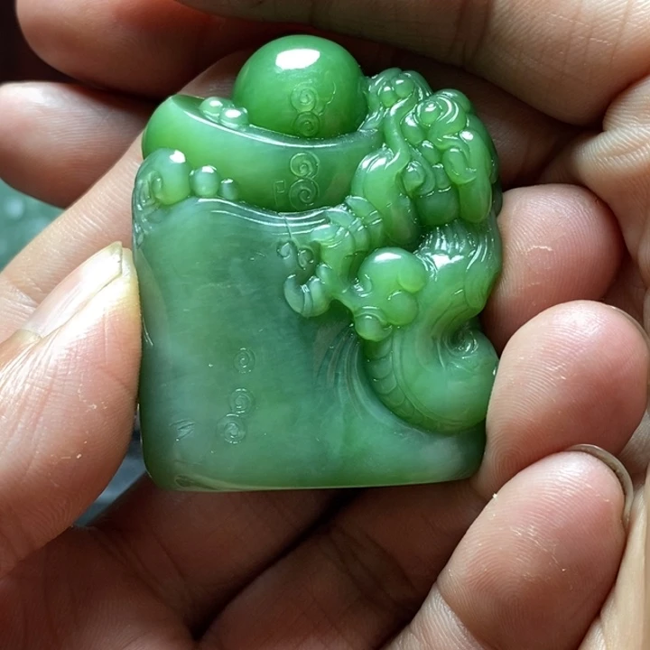 和田玉（碧玉）挂件未镶嵌