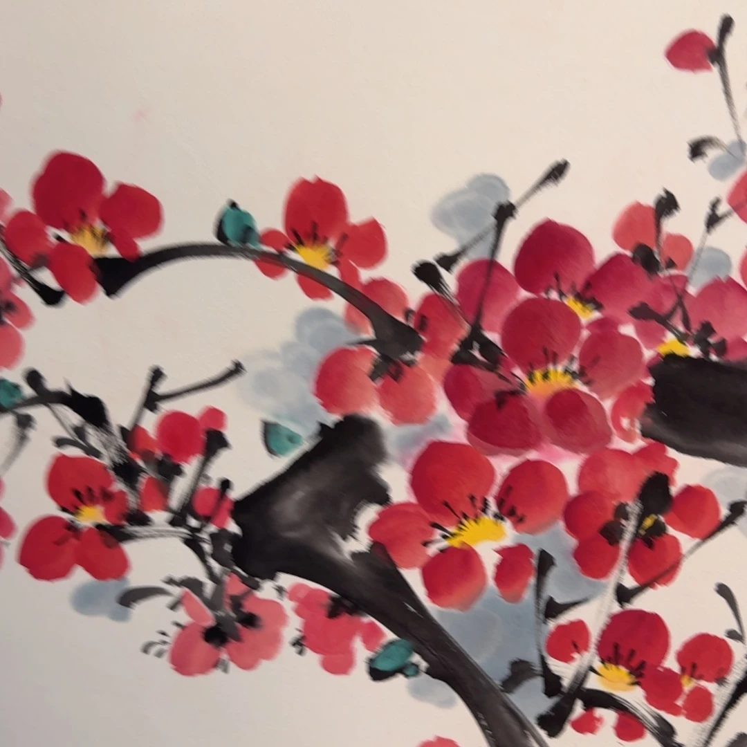 国画纯手绘山水花鸟作品