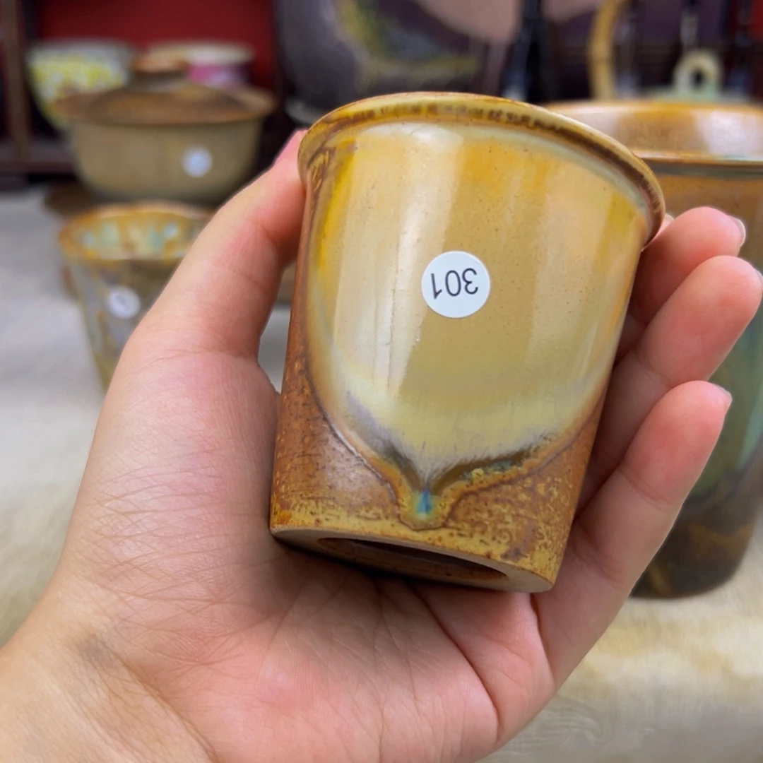 杯纯手工柴烧主人杯