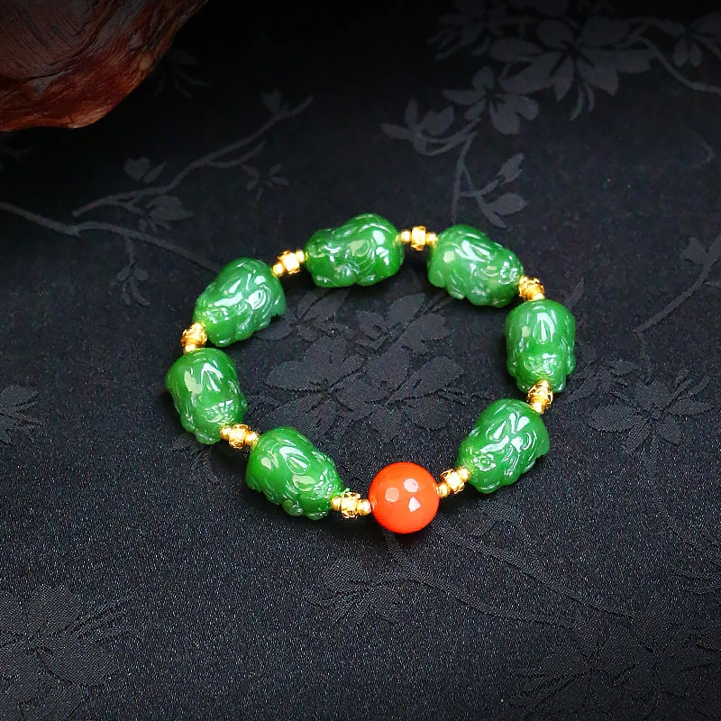 和田玉貔貅手链【5758VN】