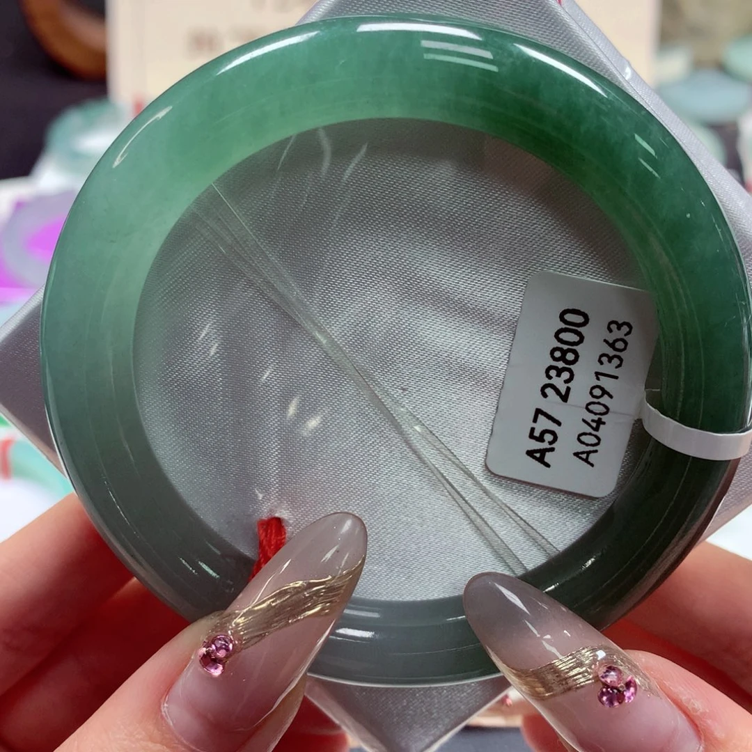 翡翠手镯（圆镯）未镶嵌22（26号）