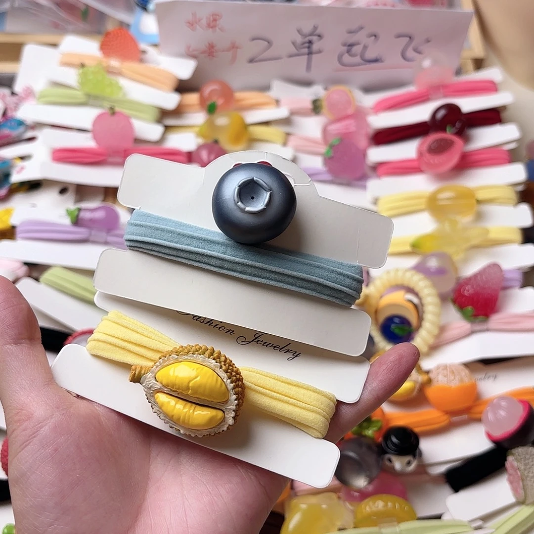 布艺铁合金2个发饰