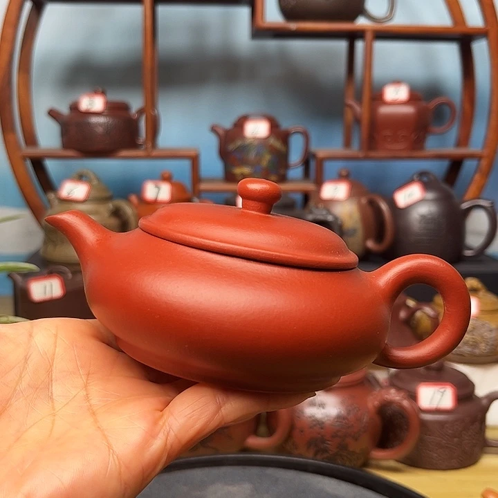 紫砂茶壶微瑕不带证书礼盒200cc