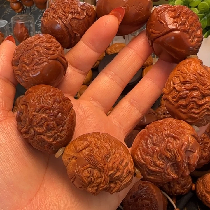 倾***城橄榄核手串/手链福利钟馗