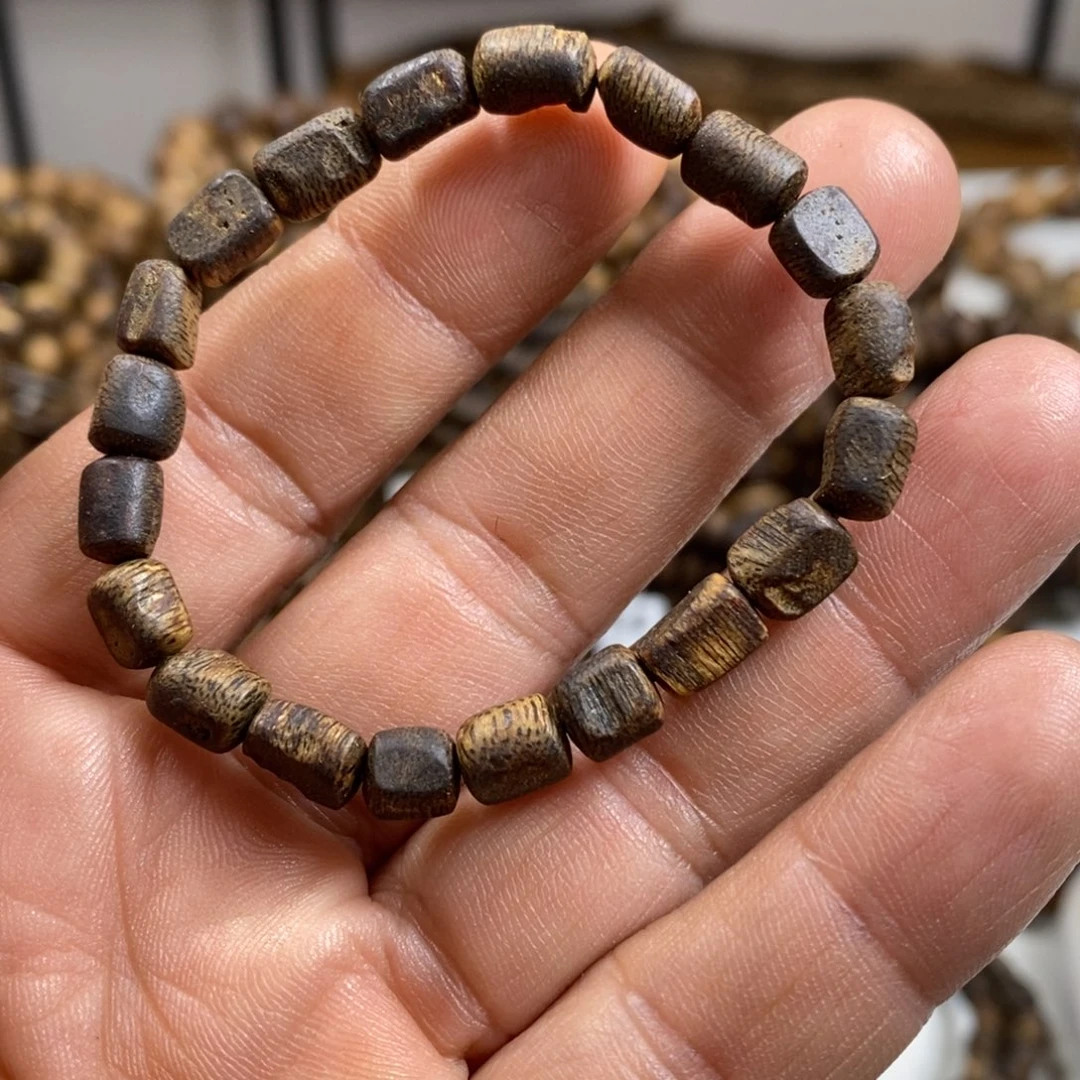 沉香手串即****店沉水树丁单圈手串