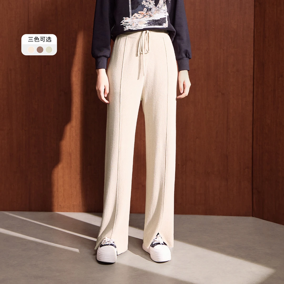 【福利专属】显瘦休闲开叉春秋休闲裤高腰开衩时尚VDA338SWH0