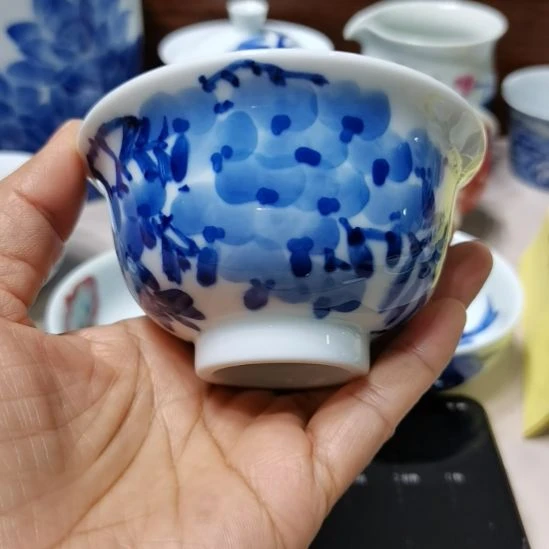 行***看杯张学鸿老师青花