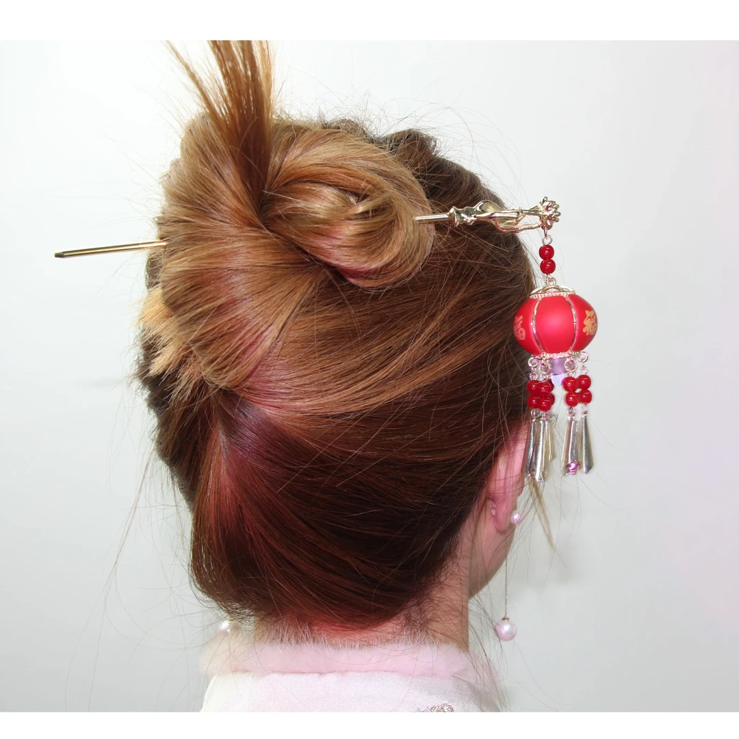 #中式发簪#灯笼发光款#流苏#奢华品质古典古风气质