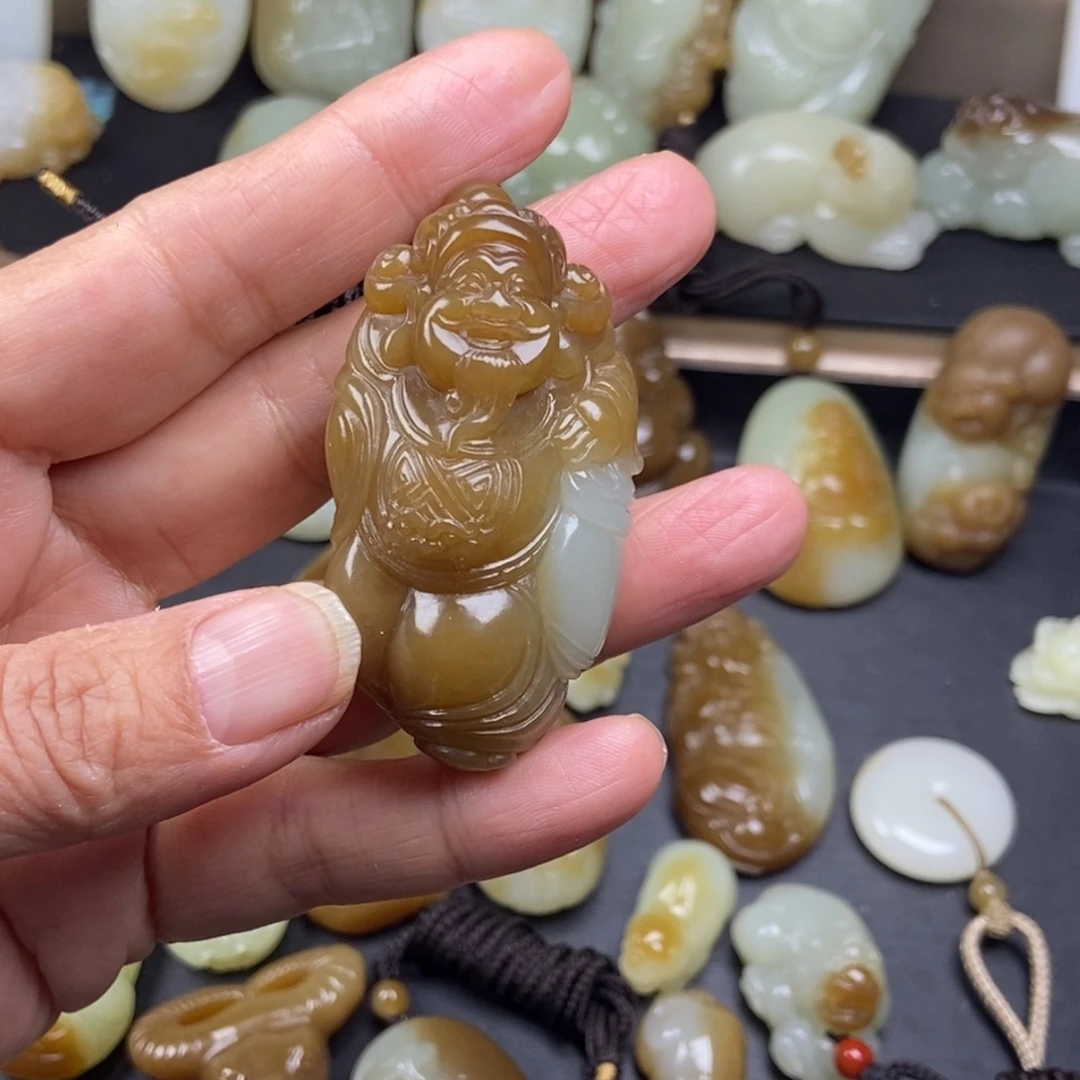 平***和田玉（糖玉）未镶嵌戒指