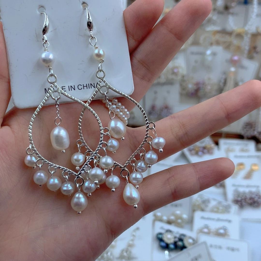 颈饰合金淡水珍珠