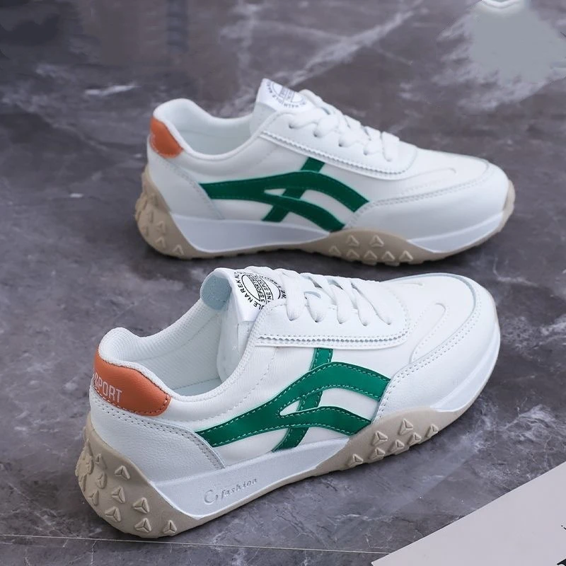 德训鞋女2025新款厚底鞋子百搭爆款小白鞋运动鞋女鞋休闲板鞋女款