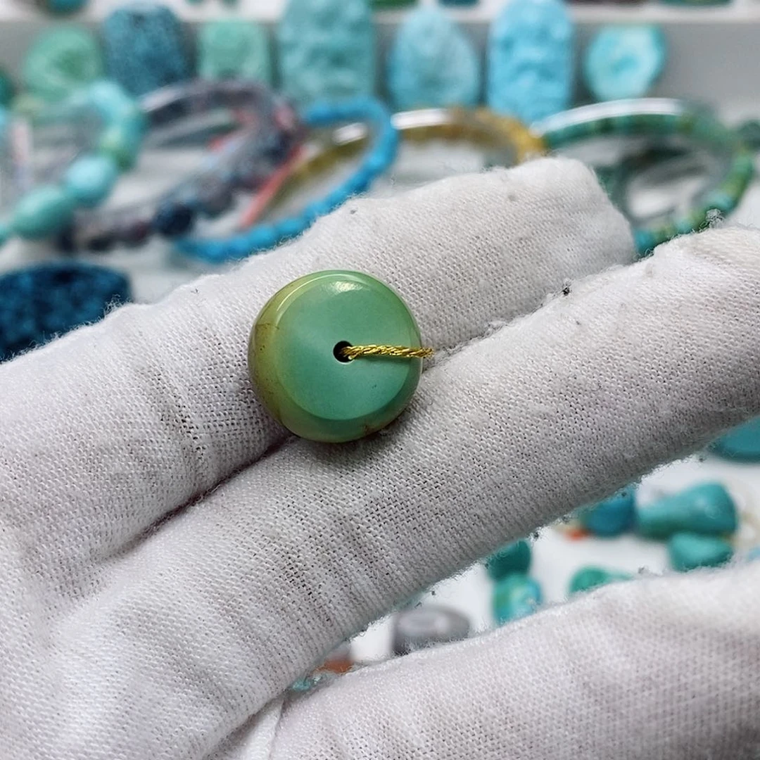 绿松石珠宝奇石未镶嵌三***季