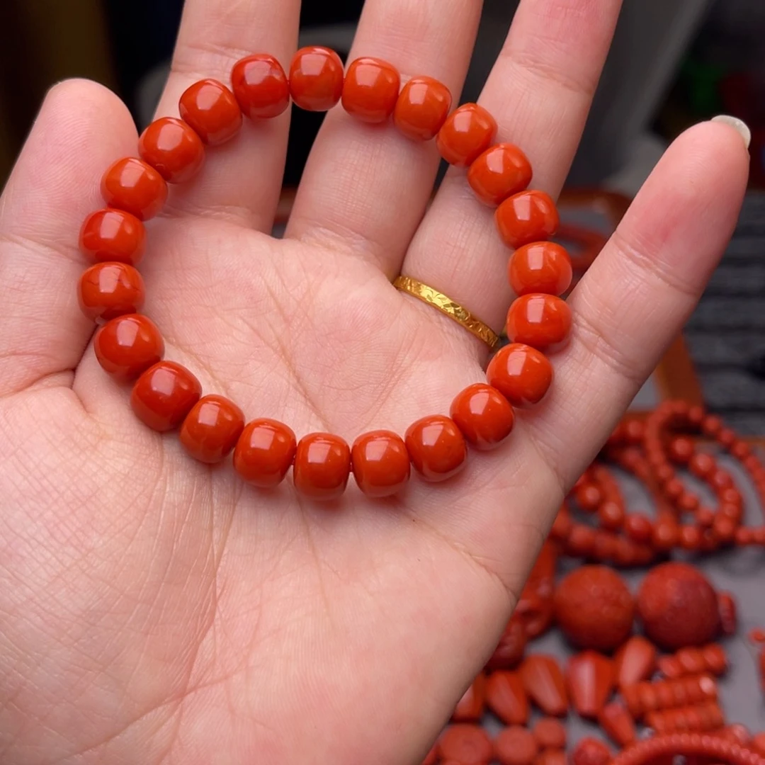 未镶嵌配饰卡9毫米南红玛瑙