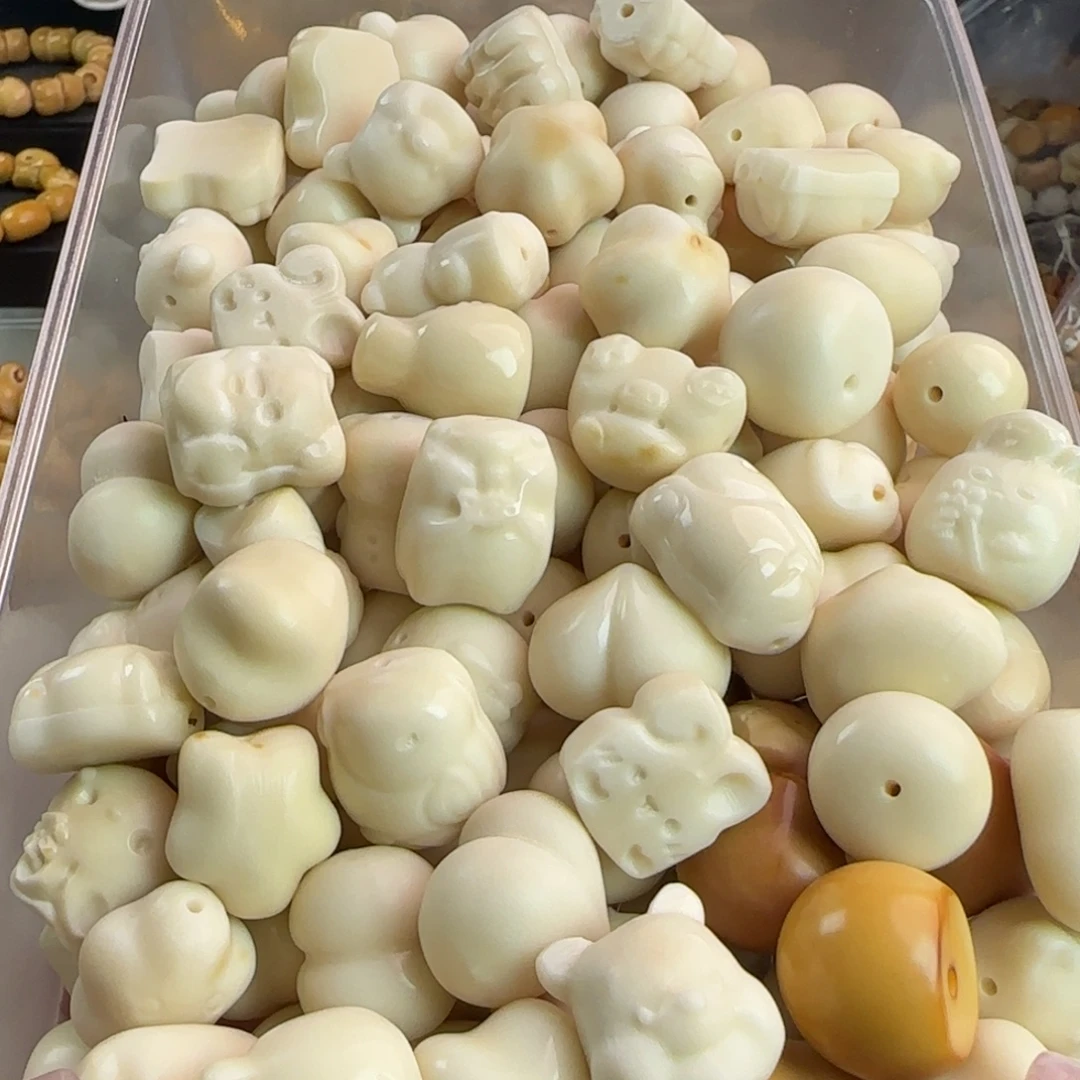 手串菩提根/象牙果微瑕牙果孤品134颗福利不售后