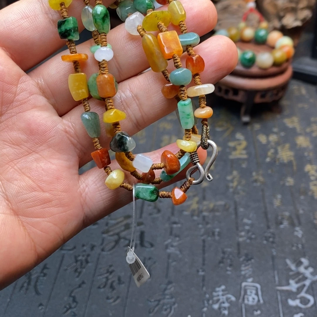 翡翠未镶嵌手串随行