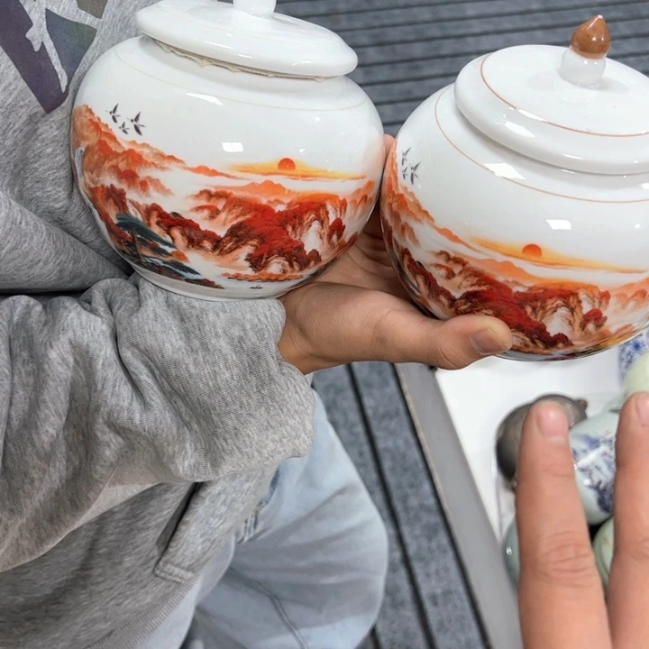 茶叶罐陶瓷家用储物罐轻微瑕疵品介意勿拍