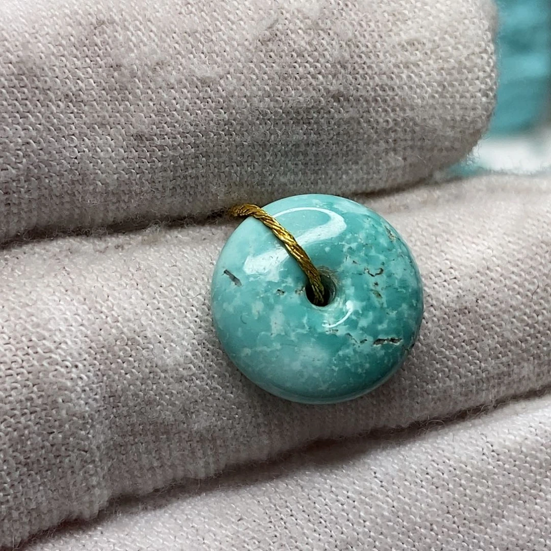 绿松石未镶嵌天然原矿 带武汉地大证书