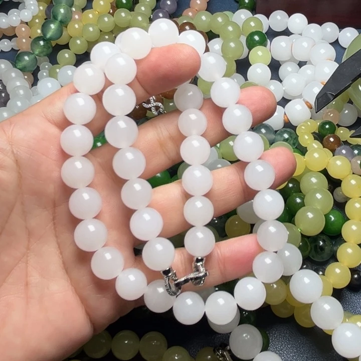 脂白项链12mmmmmmm