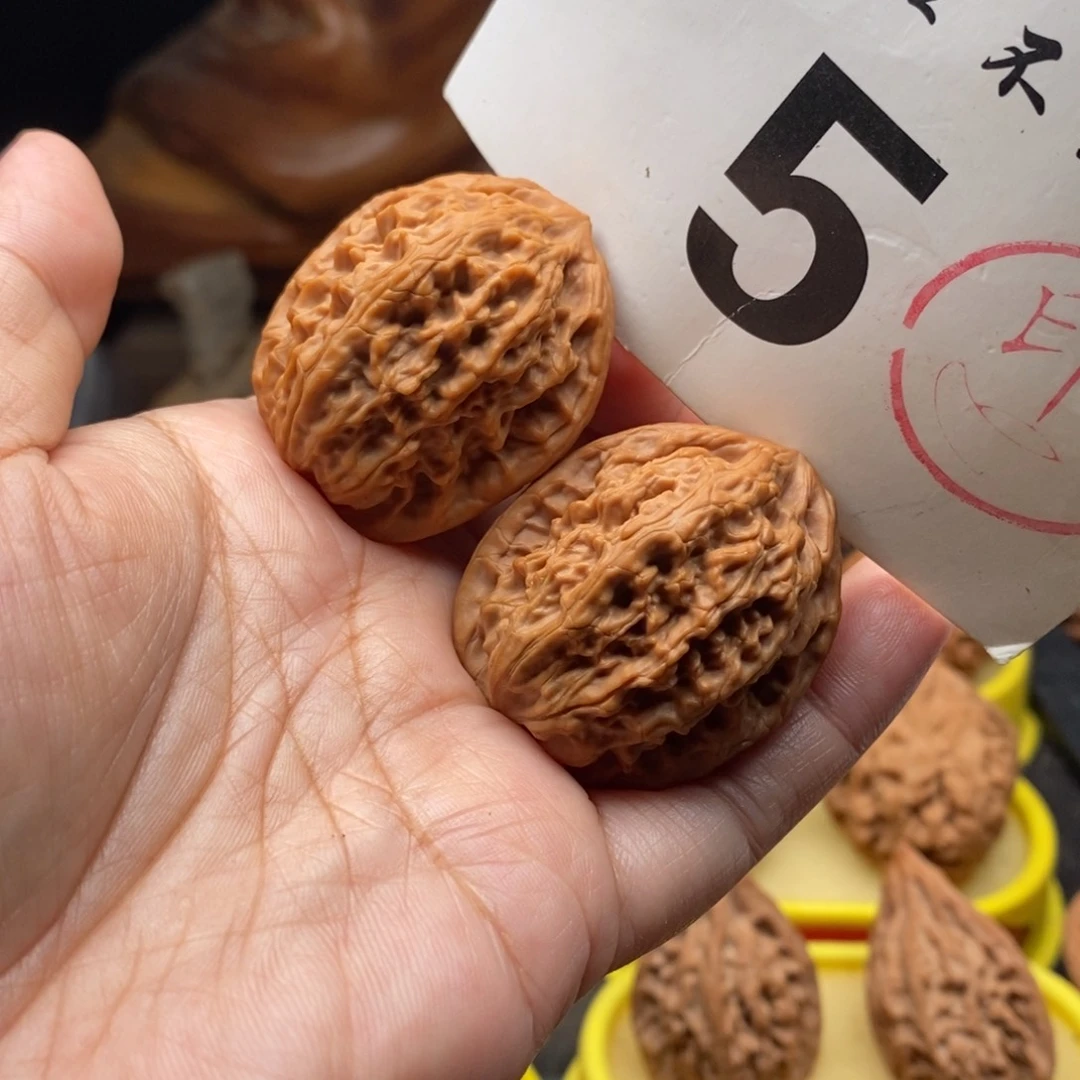 把件文玩核桃35全品二扁