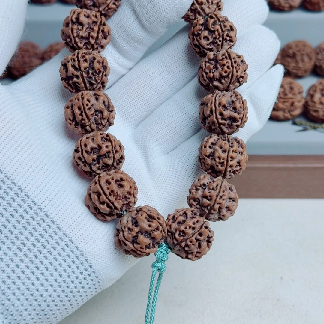 金刚菩提吊坠原生态雪山铁籽五星蜂窝双龙头货20