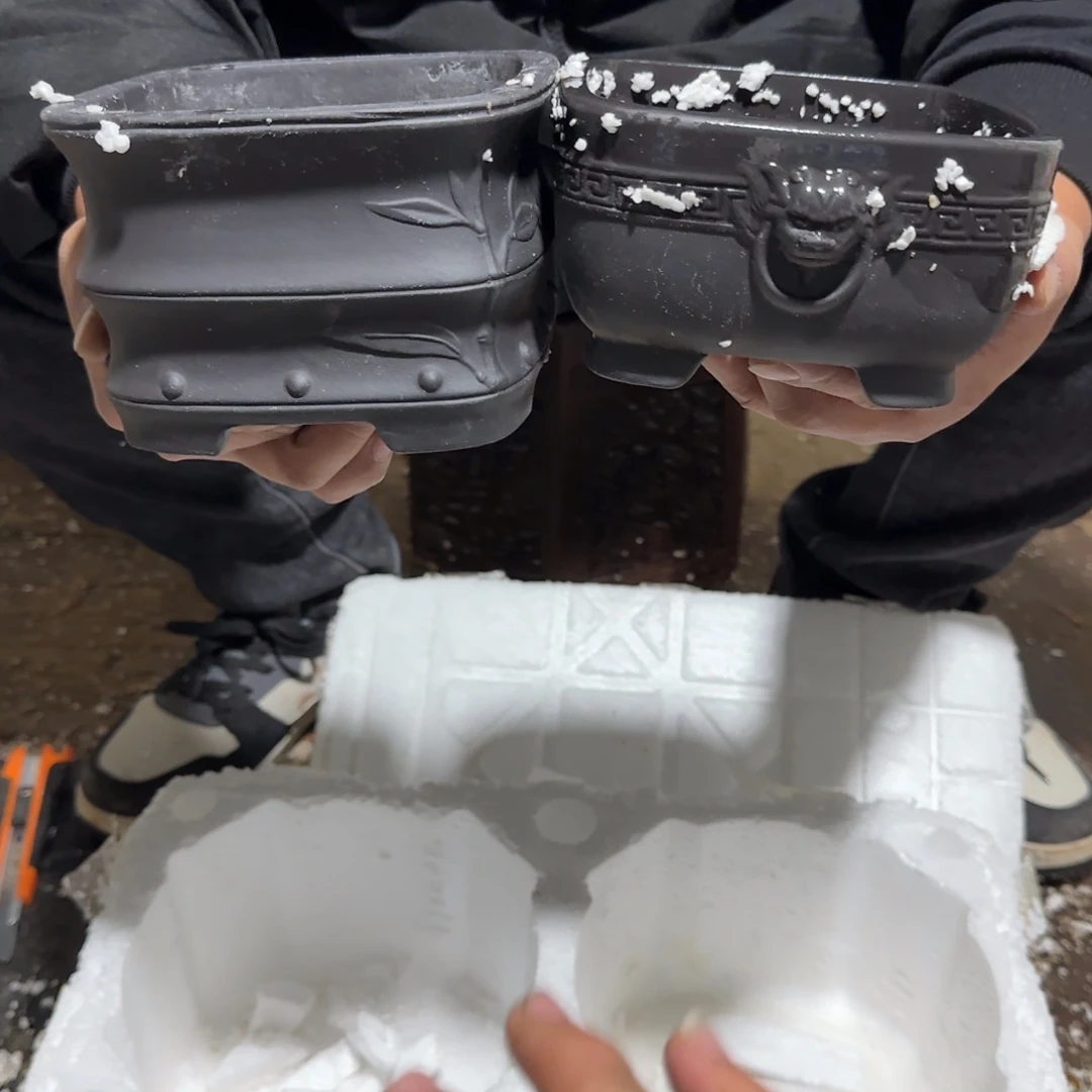 紫砂花盆瑕疵和瑕疵