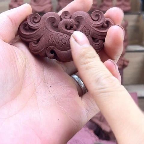 泥塑玉兰衙香瑕疵款大凤凰