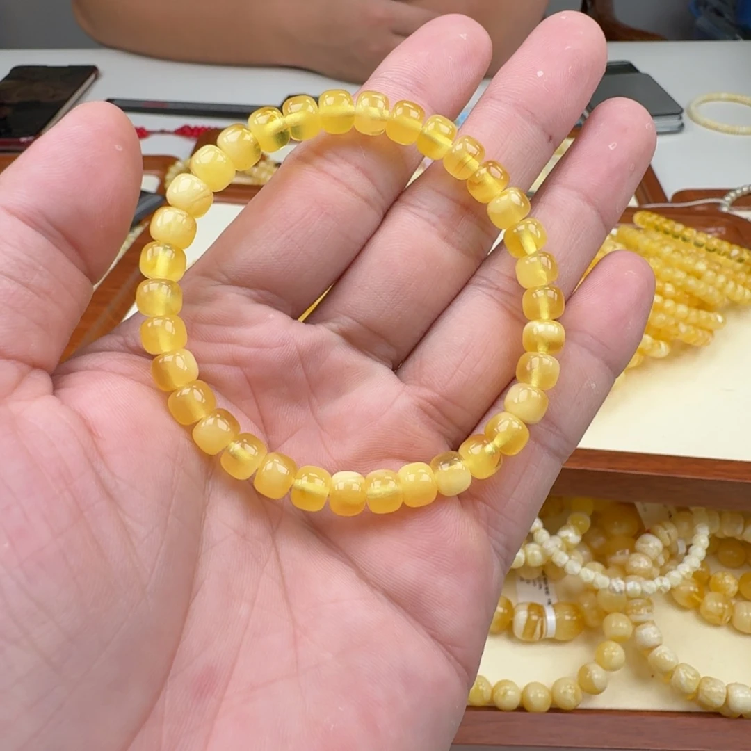 手链琥珀未镶嵌蜜蜡手串