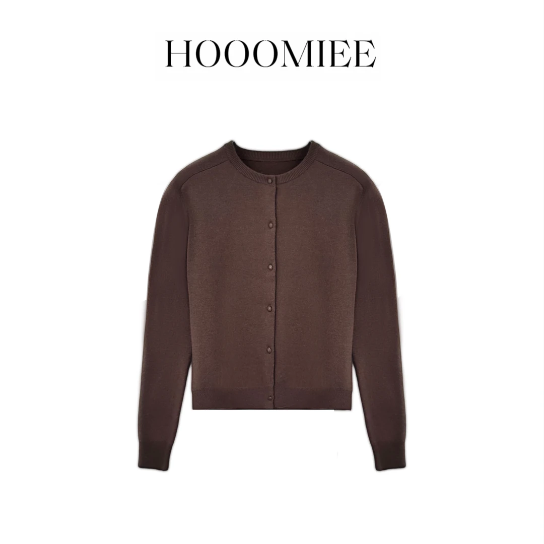 Hooomiee 风度 绵羊毛百搭长袖针织女士长袖开衫ML25146