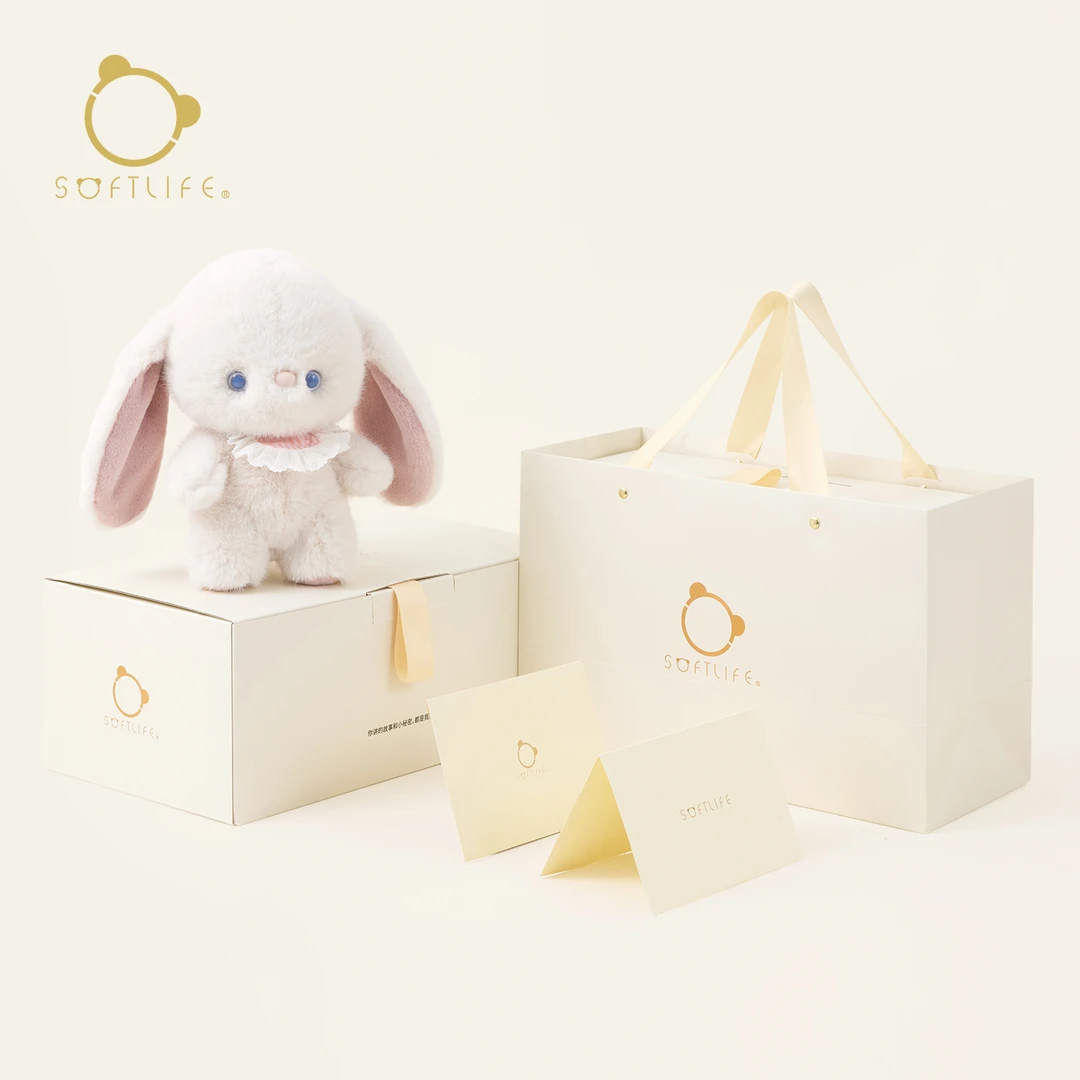Soft life手办兔毛绒玩偶陪伴安抚六一礼物娃娃公仔陪睡可爱萌趣