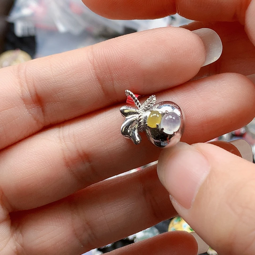 翡翠银S925镶嵌戒指