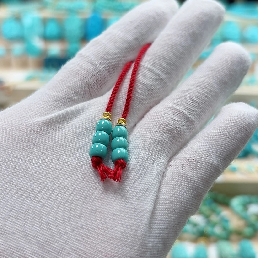 绿松石18K金镶嵌珠宝奇石