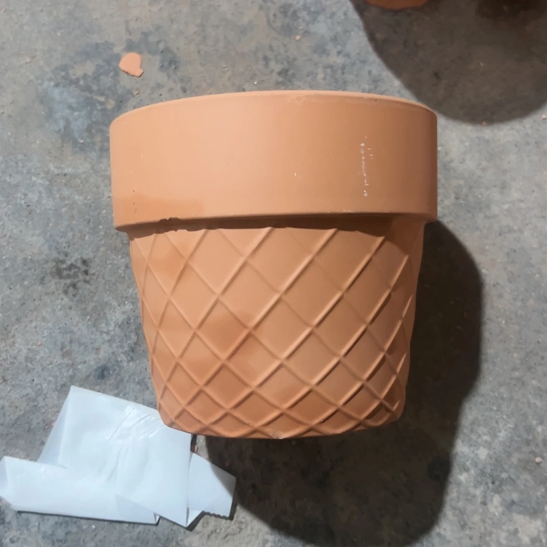 【闪购商品】红陶网格16口14高1个