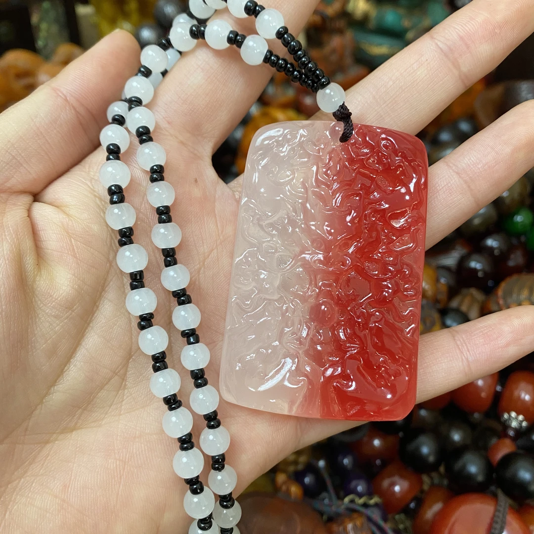 【主播推荐】海云母九龙牌贝雕（遇太阳光变色）