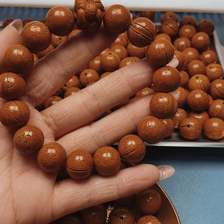 桃核手串极限圆15全品16颗