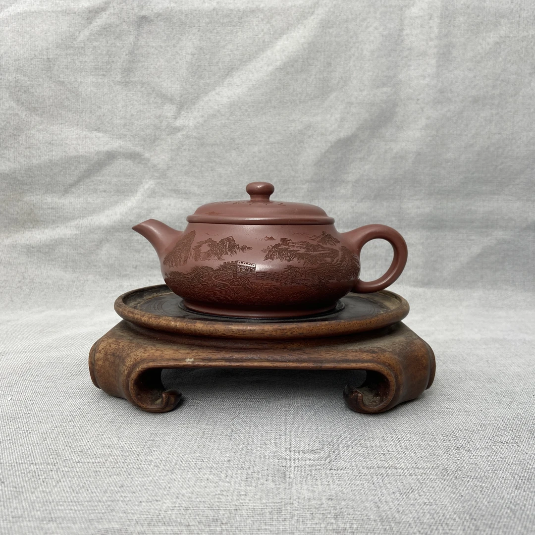 宜兴手工紫砂陶 茶壶GS3487-3