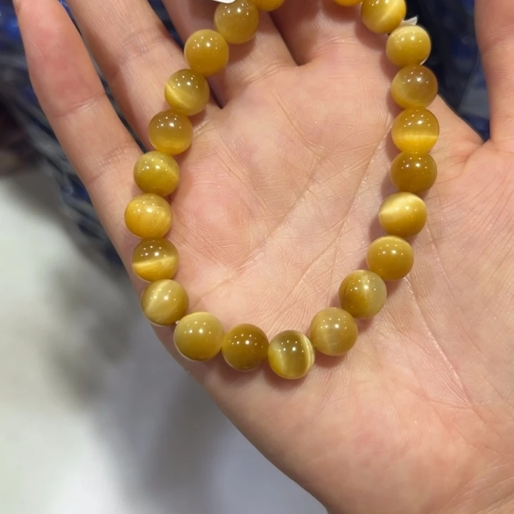 水晶手链未镶嵌六**禧虎眼石手链