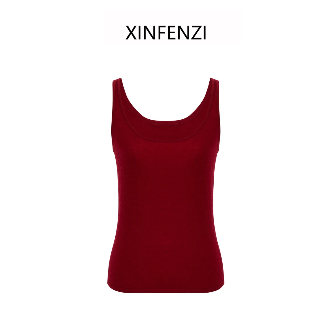 【甜豆】XINFENZI 16针羊毛百搭款背心吊带上衣 35556