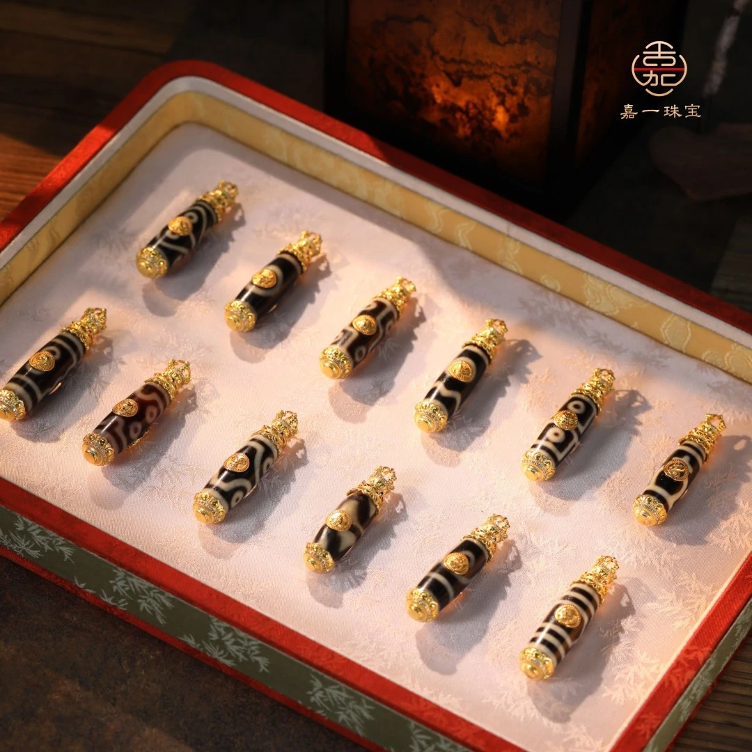 【嘉一珠宝】十二生肖天珠吊坠加加祝福款男女同款本命藏式（可选）