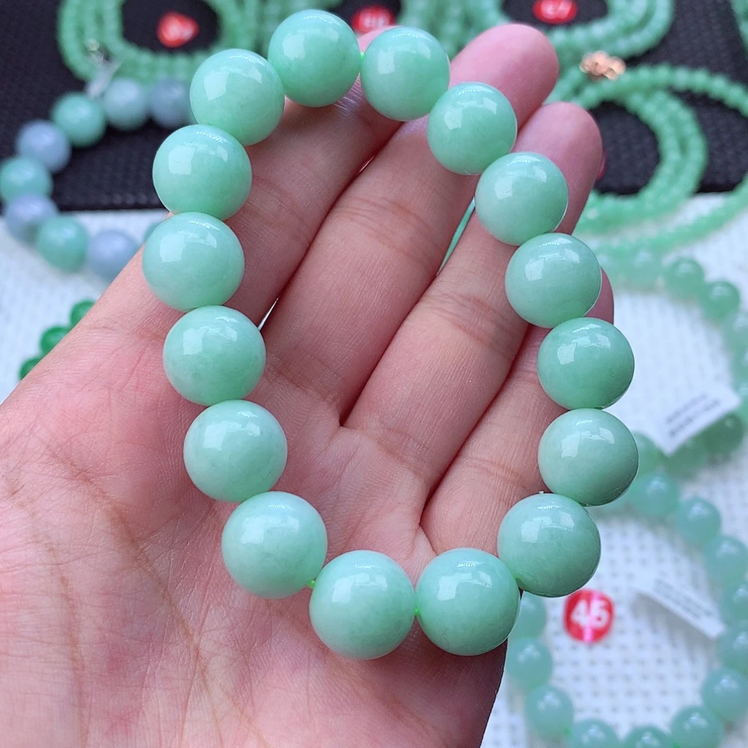 翡翠未镶嵌毛衣链