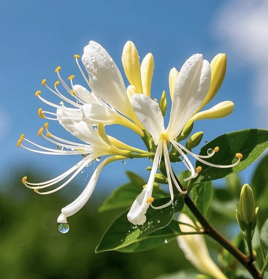 金银花 忍冬 耐寒耐热耐晒喜阳 可攀缘 庭院露台天台阳台爬墙拱门