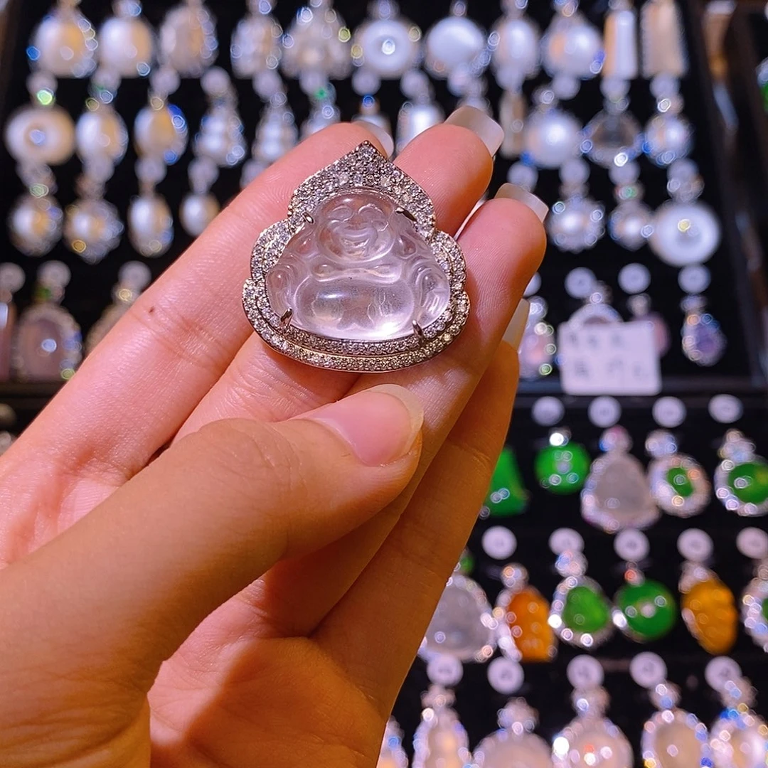 颈饰合金石英质玉