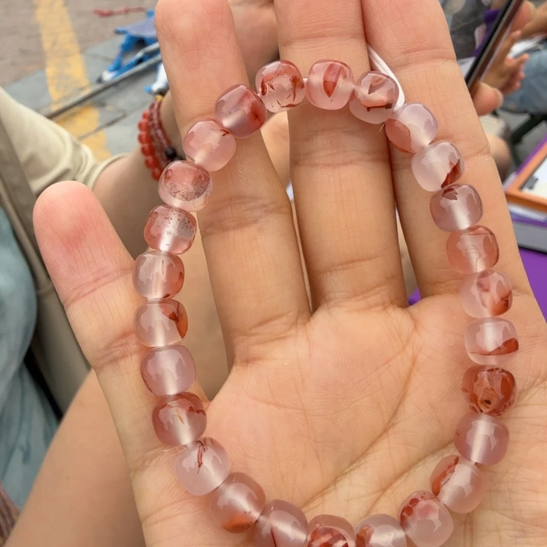 南红玛瑙未镶嵌颈饰九口冰飘手串多样性拍一发一