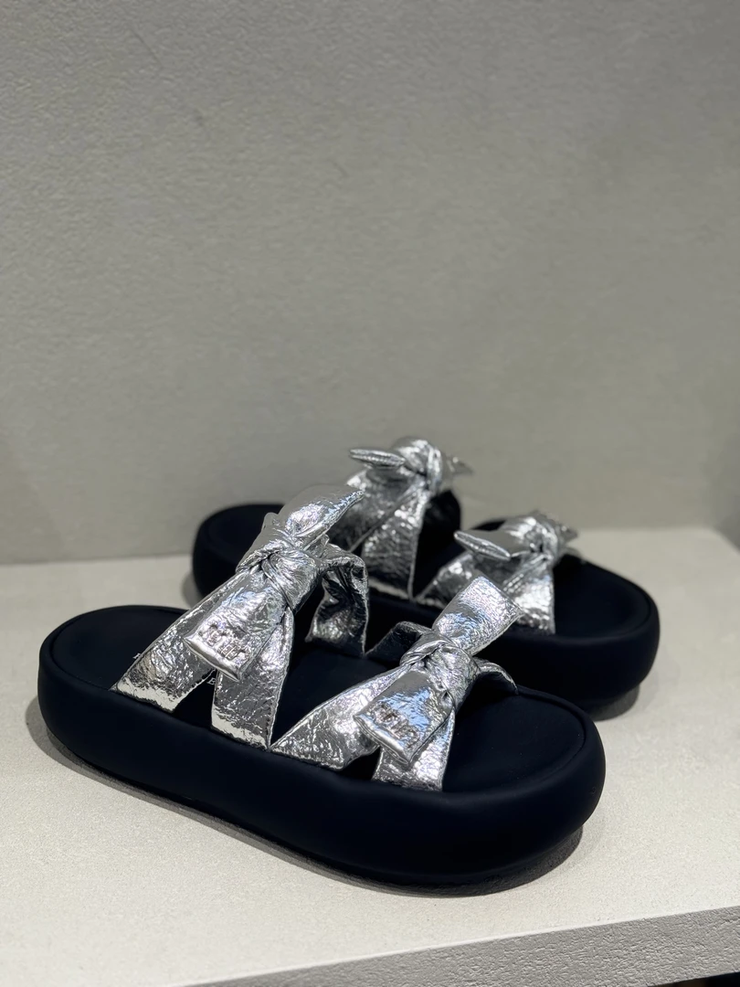 云朵感秀气休闲蝴蝶结百搭拖鞋20-557