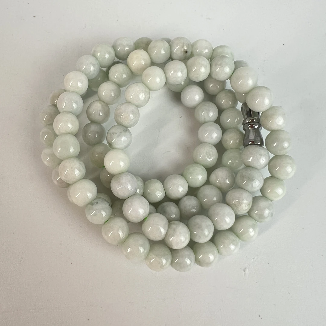 TM 1007196 近现代 翡翠雕珠链