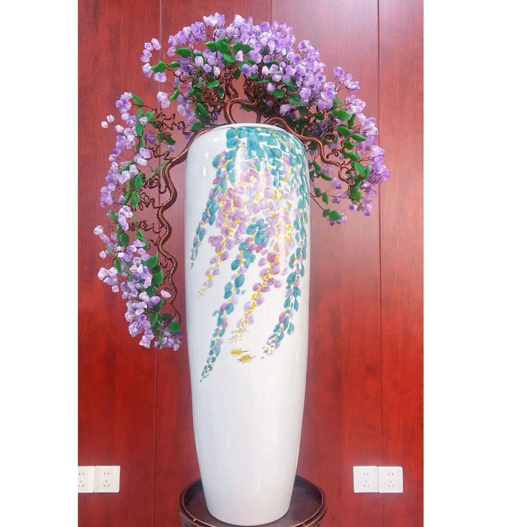 {满之溢原创}  轻奢风欧式家居紫水晶树摆件手工精美家居装饰